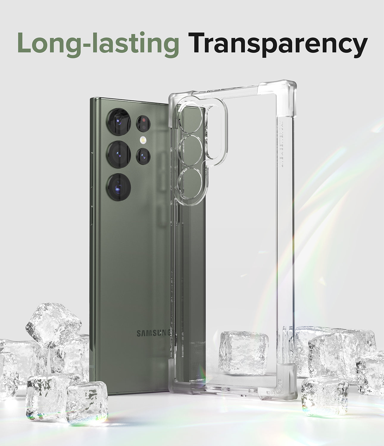 Galaxy S23 Ultra Case | Fusion Bumper - Clear - Long-lasting Transparency.