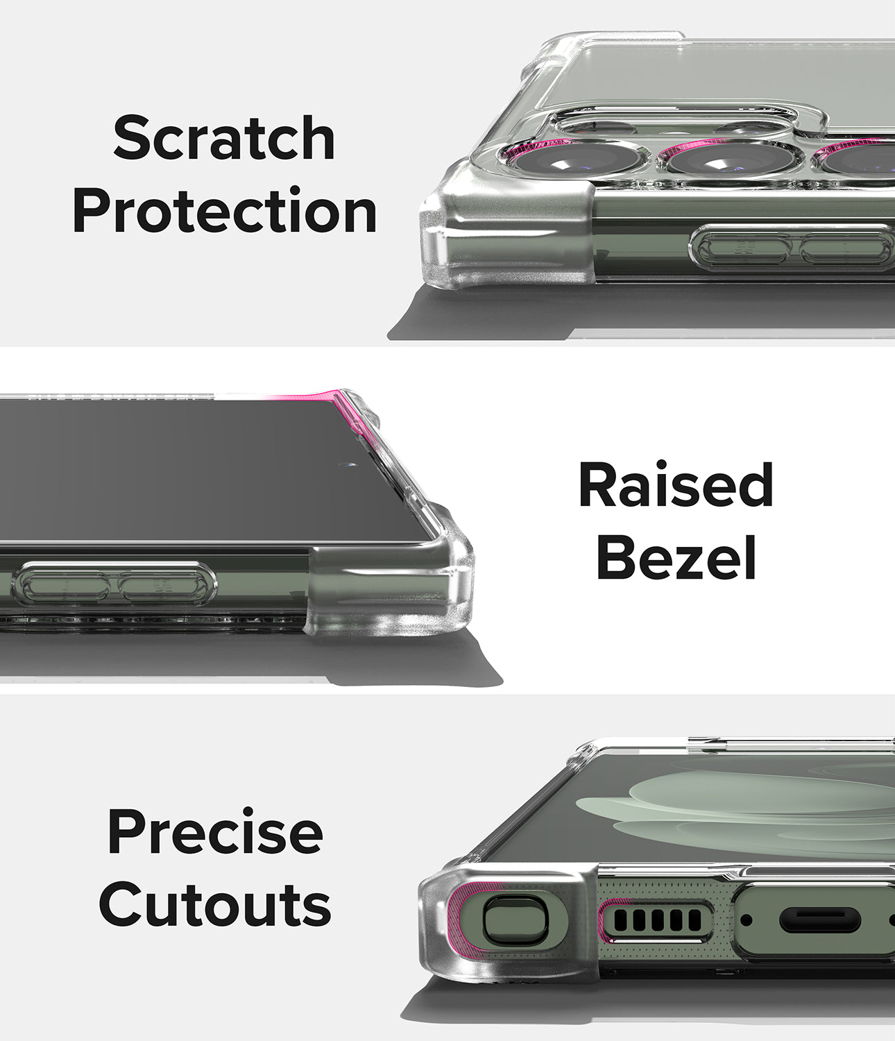 Galaxy S23 Ultra Case | Fusion Bumper - Clear - Scratch Protection. Raised Bezel. Precise Cutouts.