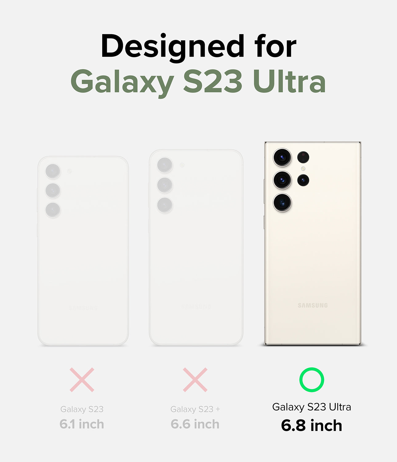 Galaxy S23 Ultra Case | Fusion Bumper - Matte Smoke Black - Designed for Galaxy S23 Ultra