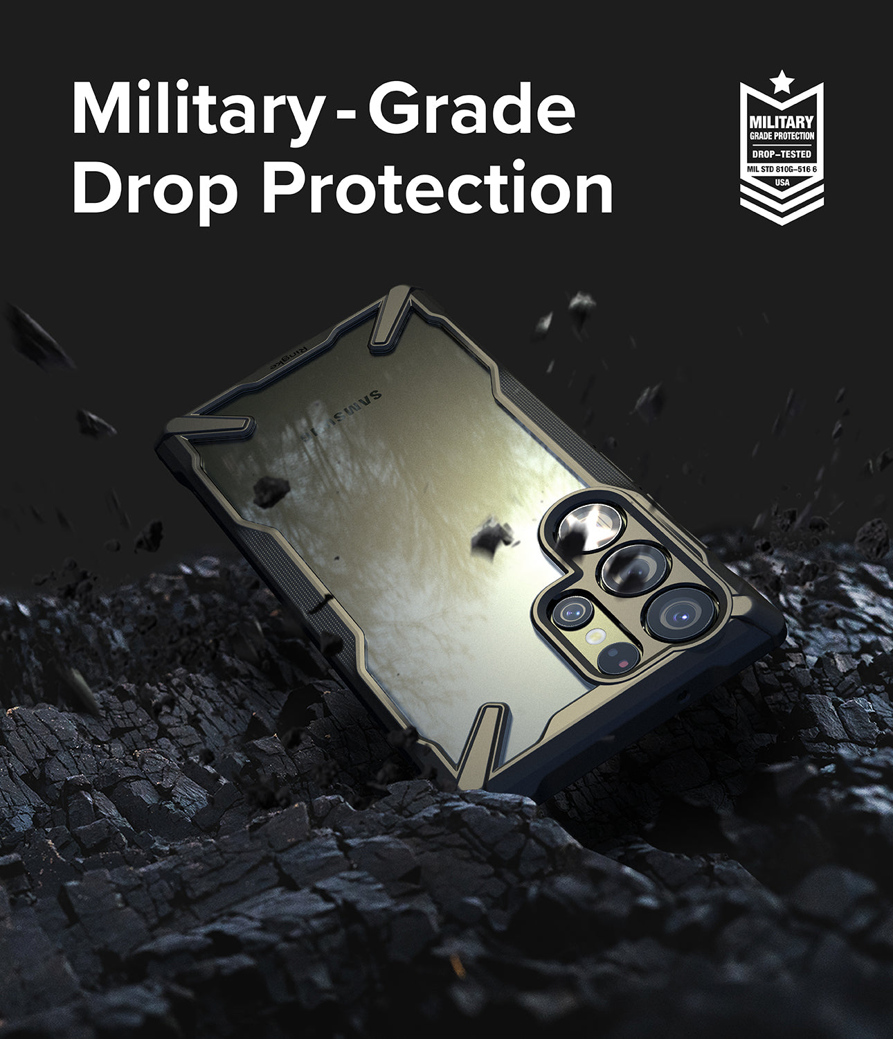 Galaxy S23 Ultra Case | Fusion-X - Black - Military-Grade Drop Protection.