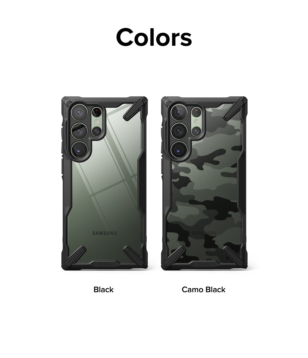 Galaxy S23 Ultra Case | Fusion-X - Camo Black - Colors