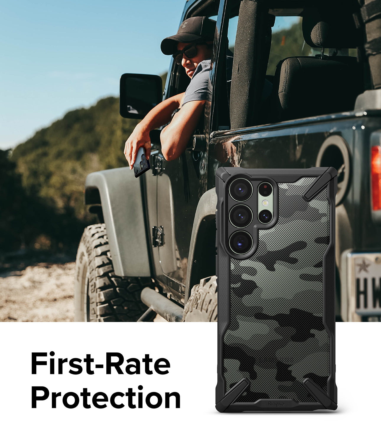 Galaxy S23 Ultra Case | Fusion-X - Camo Black - First-Rate Protection
