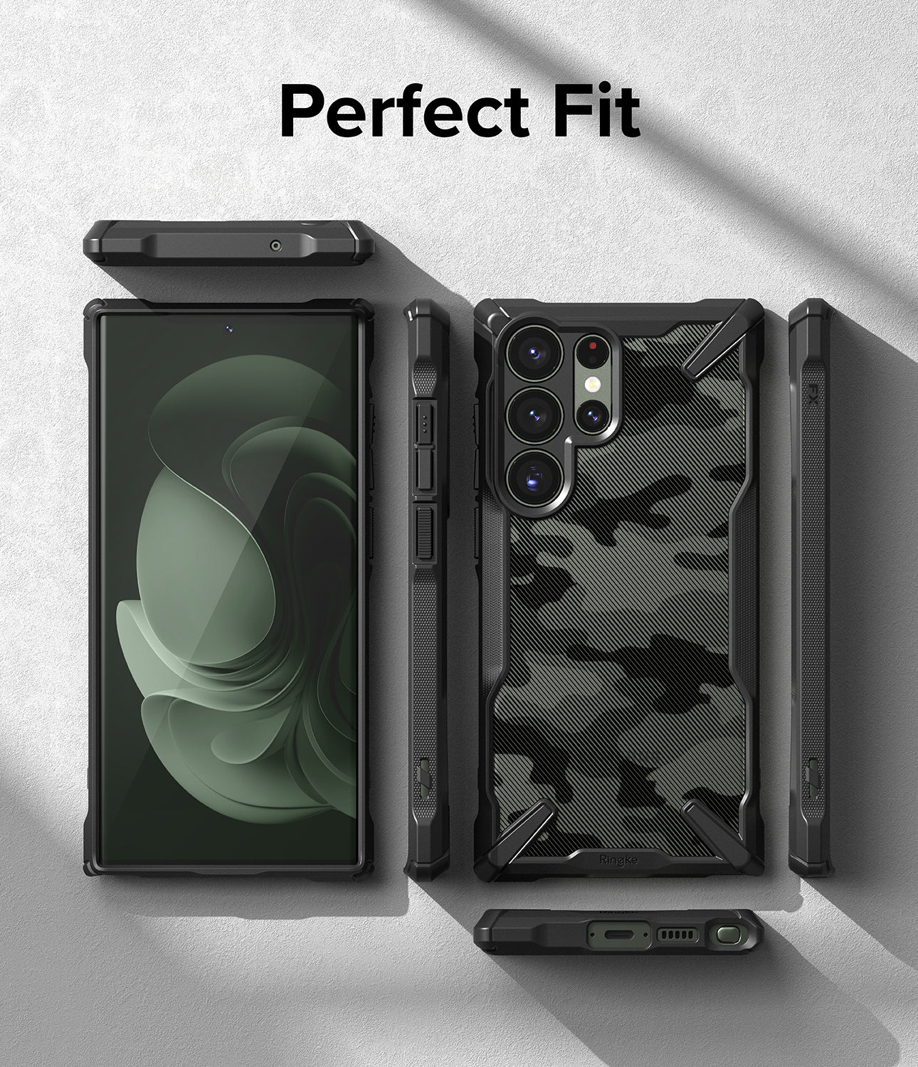 Galaxy S23 Ultra Case | Fusion-X - Camo Black - Perfect Fit