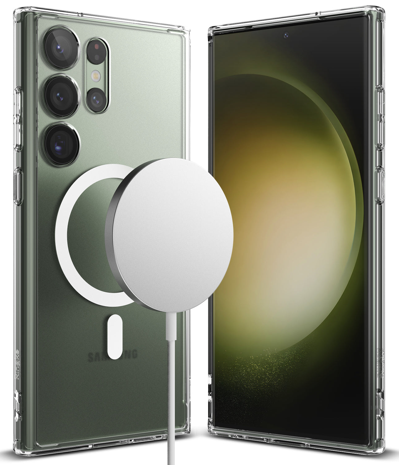 Galaxy S23 Ultra Case | Ringke Fusion Magnetic Matte Clear