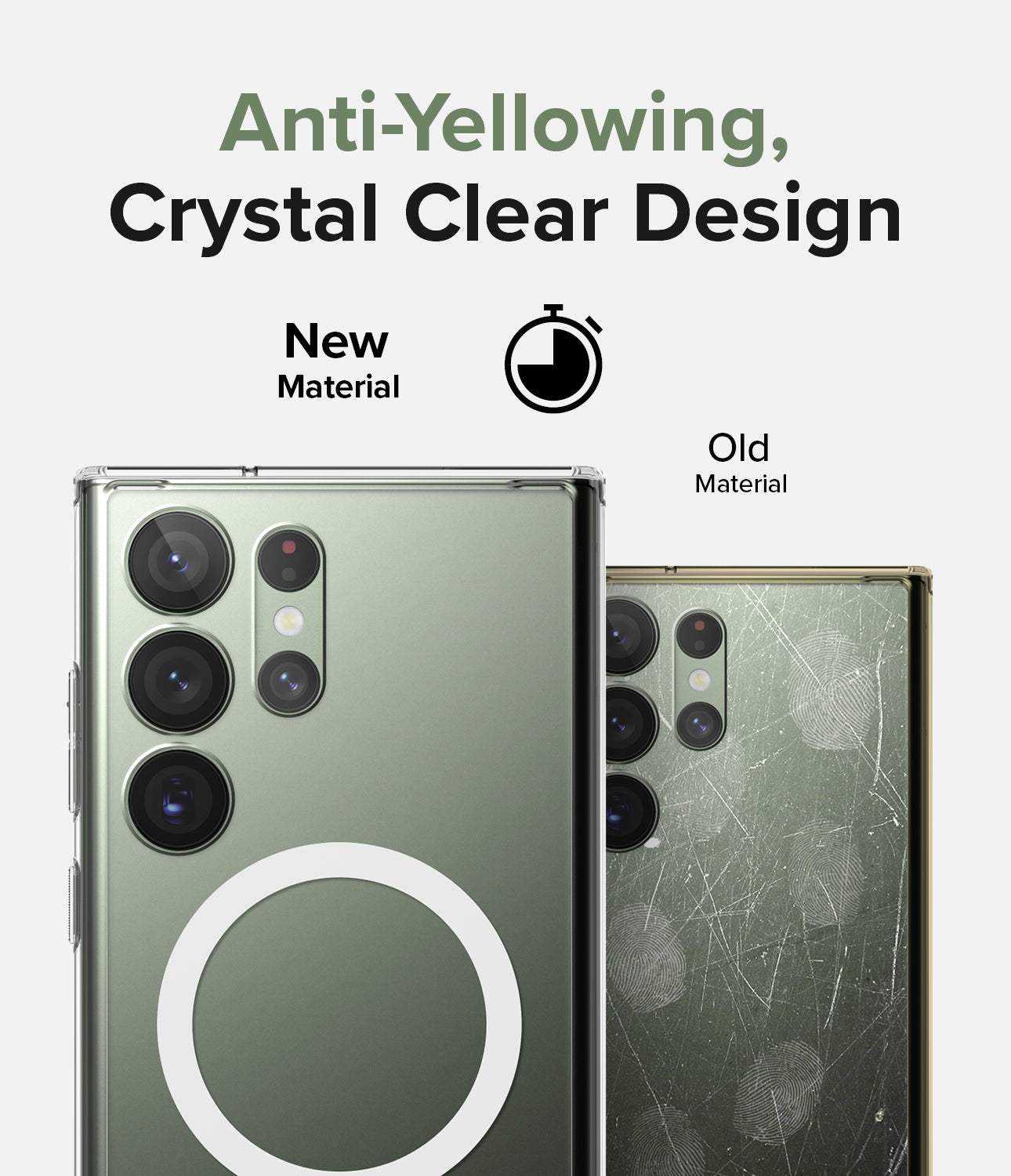 Galaxy S23 Ultra Case | Ringke Fusion Magnetic Matte Clear