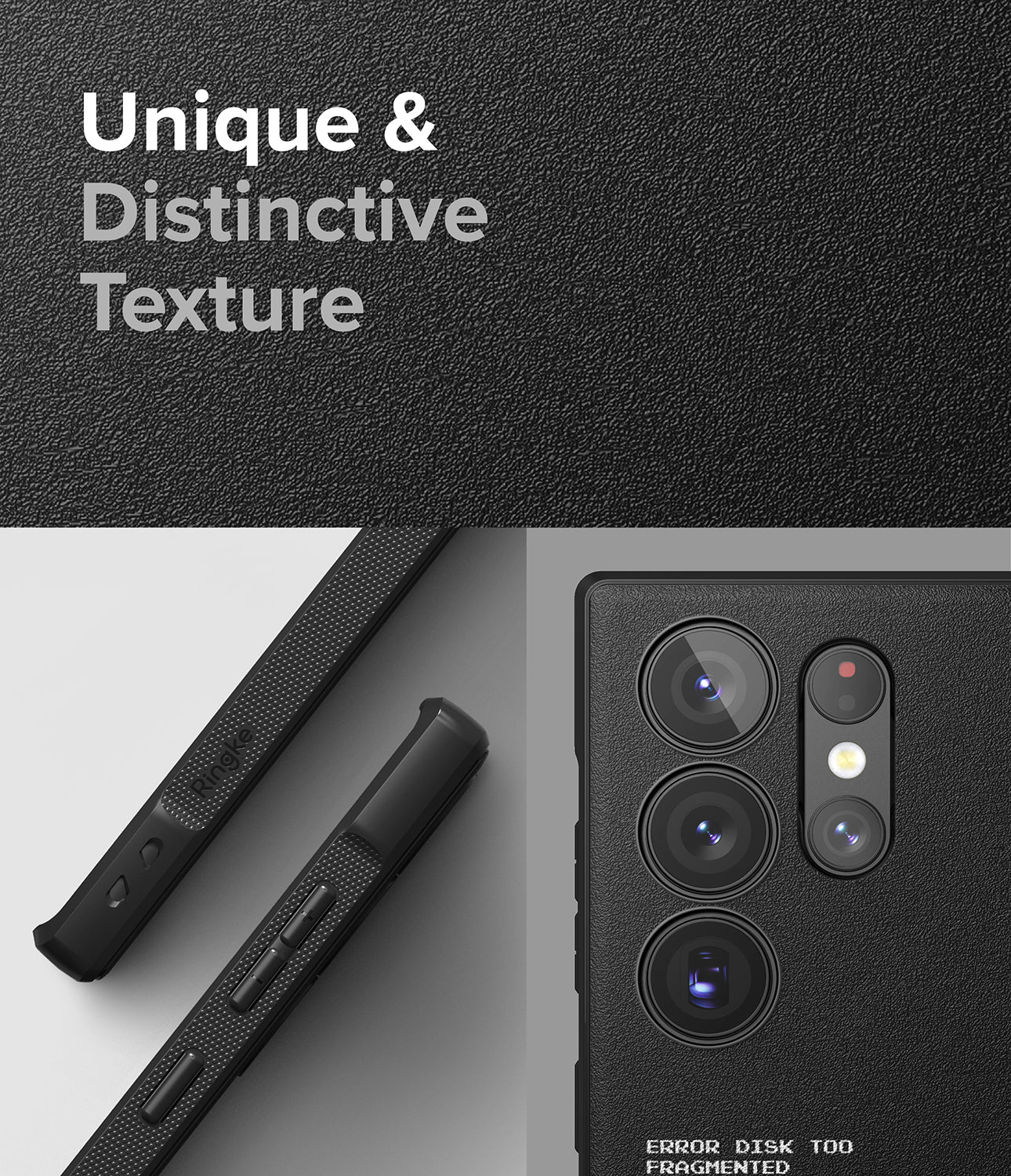 Galaxy S23 Ultra Case | Onyx Design X - Unique and Distinctive Texture.