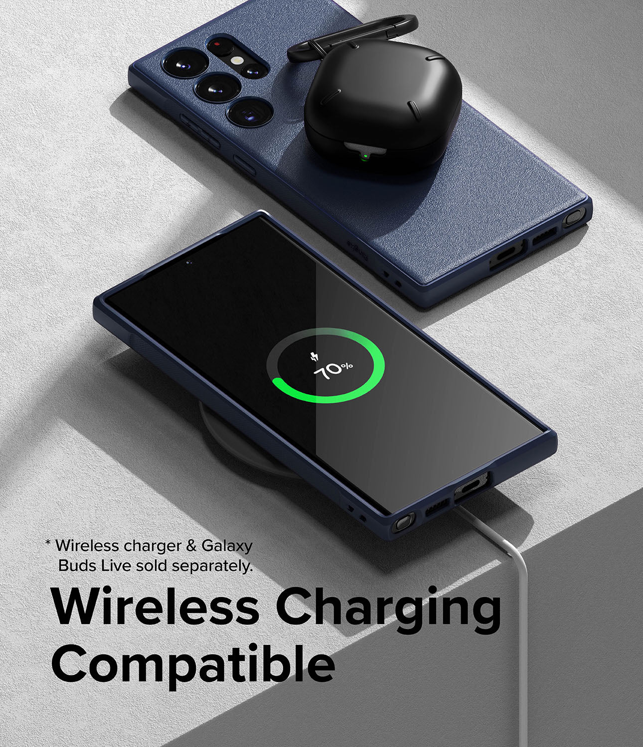 Galaxy S23 Ultra Case | Onyx - Navy - Wireless Charging Compatible.