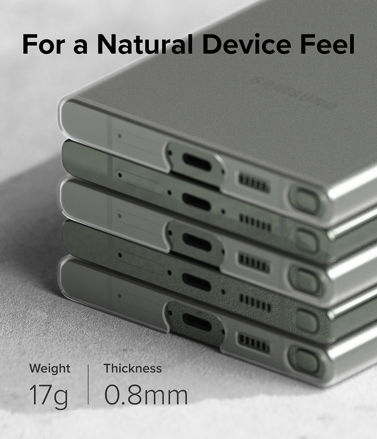 Galaxy S23 Ultra Case | Slim - Matte Clear - For a Natural Device Feel.