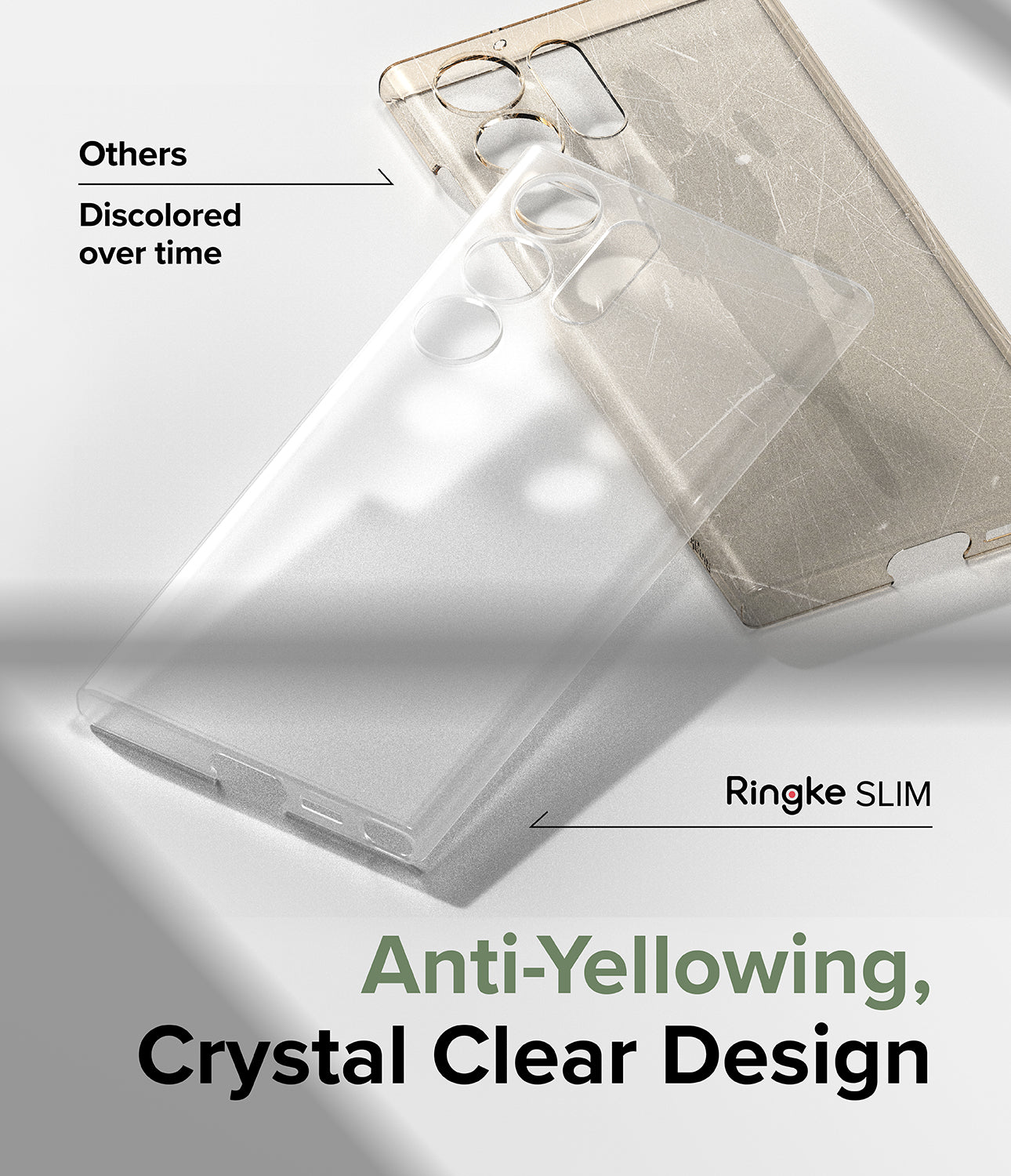 Galaxy S23 Ultra Case | Slim - Matte Clear - Anti-Yellowing Crystal Clear Design.