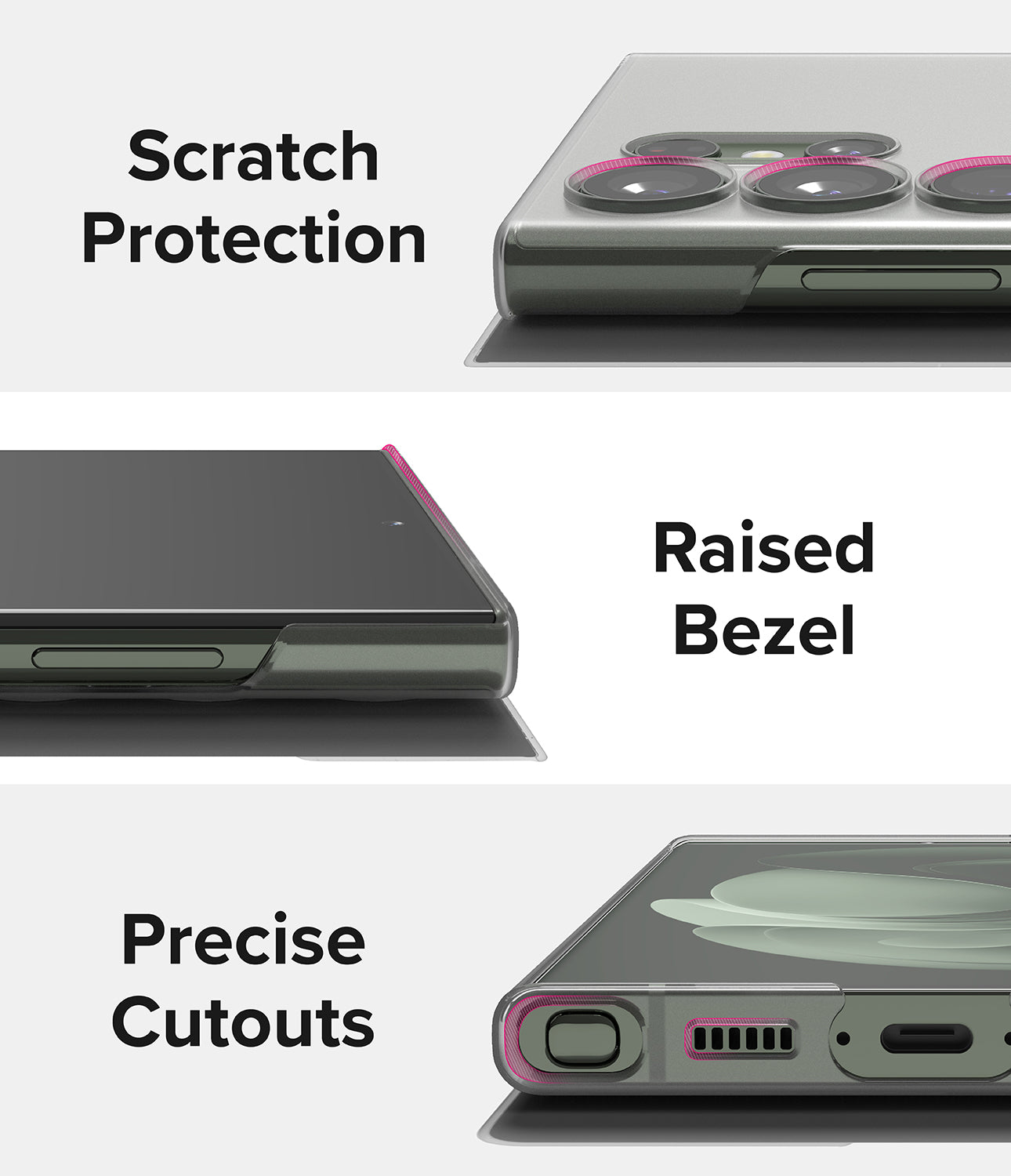 Galaxy S23 Ultra Case | Slim - Matte Clear - Scratch Protection. Raised Bezel. Precise Cutouts.