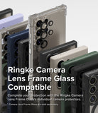 Galaxy S24 Ultra Case | Air Bumper - Ringke Camera Lens Frame Glass Compatible. Complete your protection with the Ringke Camera Lens Frame Glass' individual camera protectors.