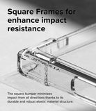 Galaxy S24 Ultra Case | Air Bumper - Square Frames for enhance impact resistance. The square bumper minimizes impact from all directions thanks to its durable and robust elastic material structure.