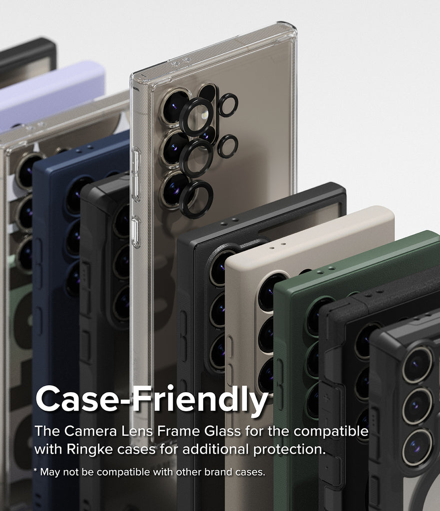 Folie Camera pentru Samsung Galaxy S24 Ultra - Techsuit Full Camera Glass -  Black 