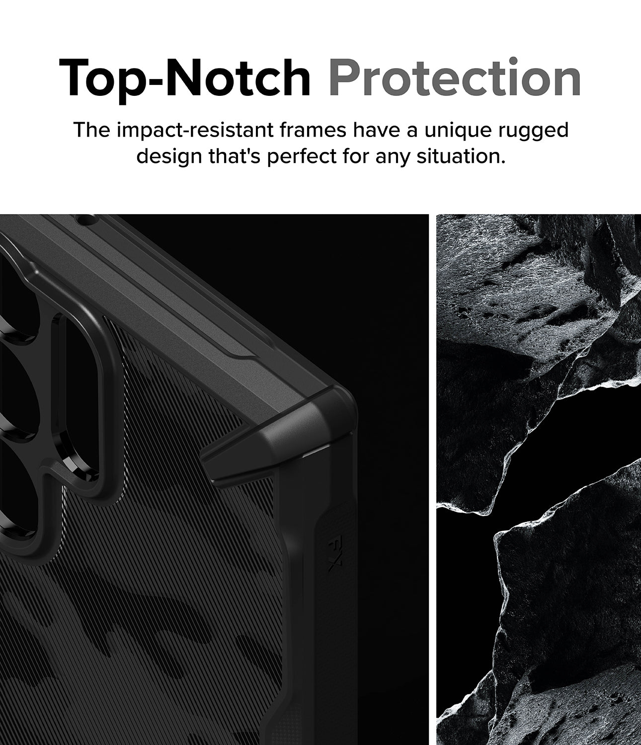 Galaxy S24 Ultra Case | Fusion-X - Top-Notch Protection. The impact-resistant frames have a unique rugged design that's perfect for any situation
