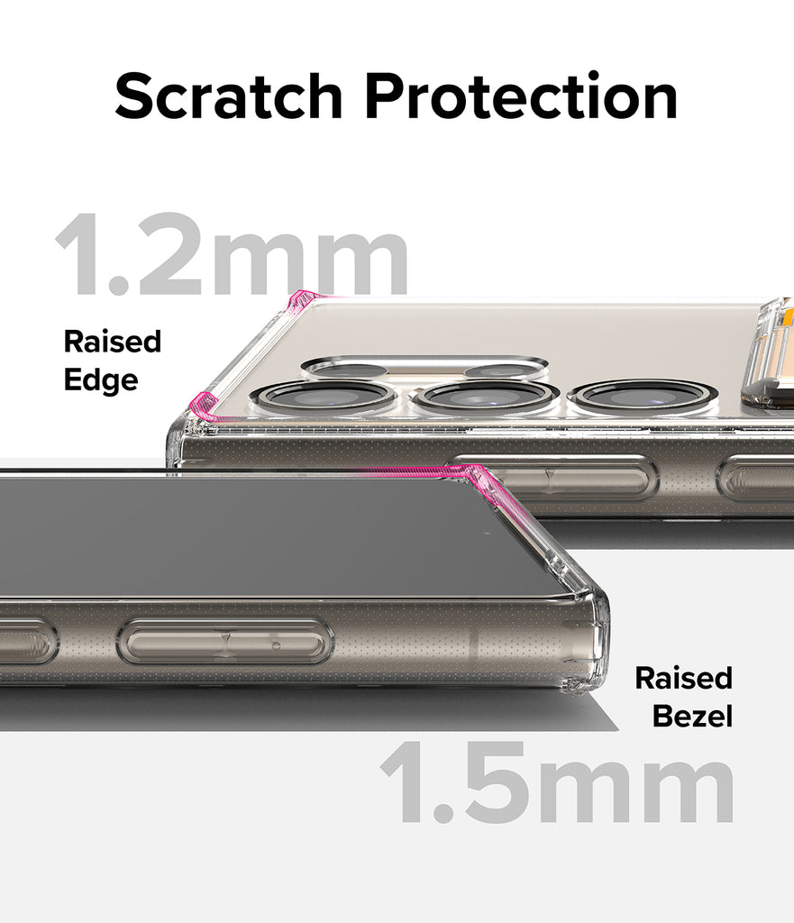 Galaxy S24 Ultra Case | Fusion Card - Scratch Protection. Raised edge and raised bezel.