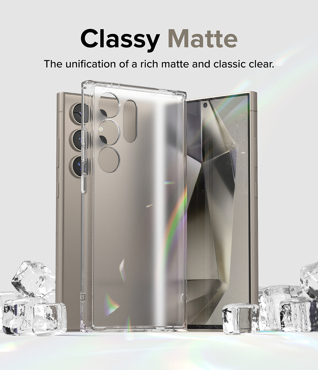 Galaxy S24 Ultra Case | Fusion Matte - Classy Matte. The unification of rich matte and classic clear.