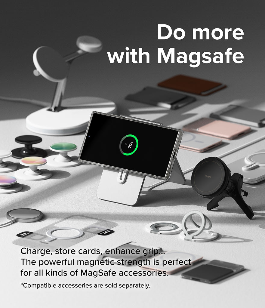 Galaxy S24 Ultra Case | Fusion Magnetic - Do More with MagSafe. Charge, store cards, enhance grip... The powerful magnetic strength is perfect for all kinds of MagSafe acessories.
