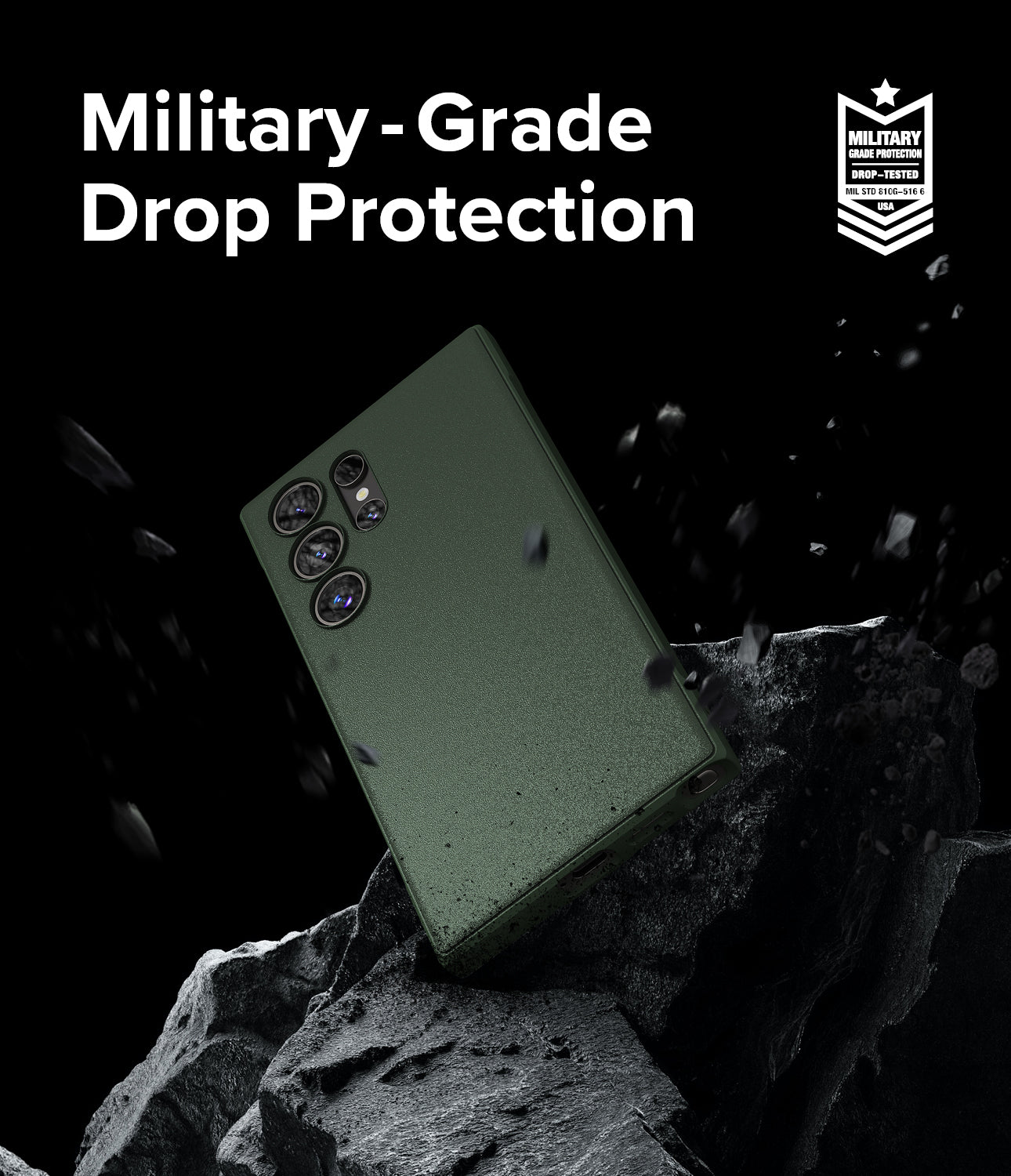 Galaxy S24 Ultra Case | Onyx - Dark Green - Military-Grade Drop Protection.