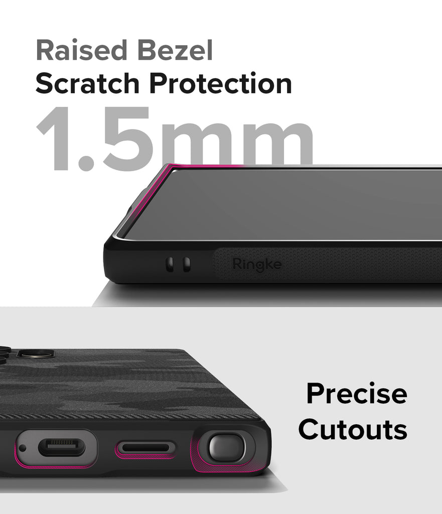 Galaxy S24 Ultra Case | Onyx Design - Raised Bezel Scratch Protection. Precise Cutouts