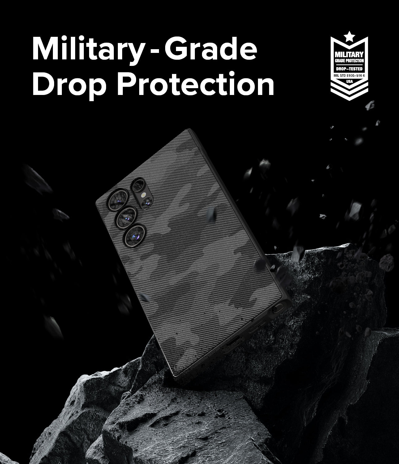 Ốp lưng Galaxy S24 Ultra | Thiết kế Onyx - Bảo vệ chống rơi cấp quân sự.