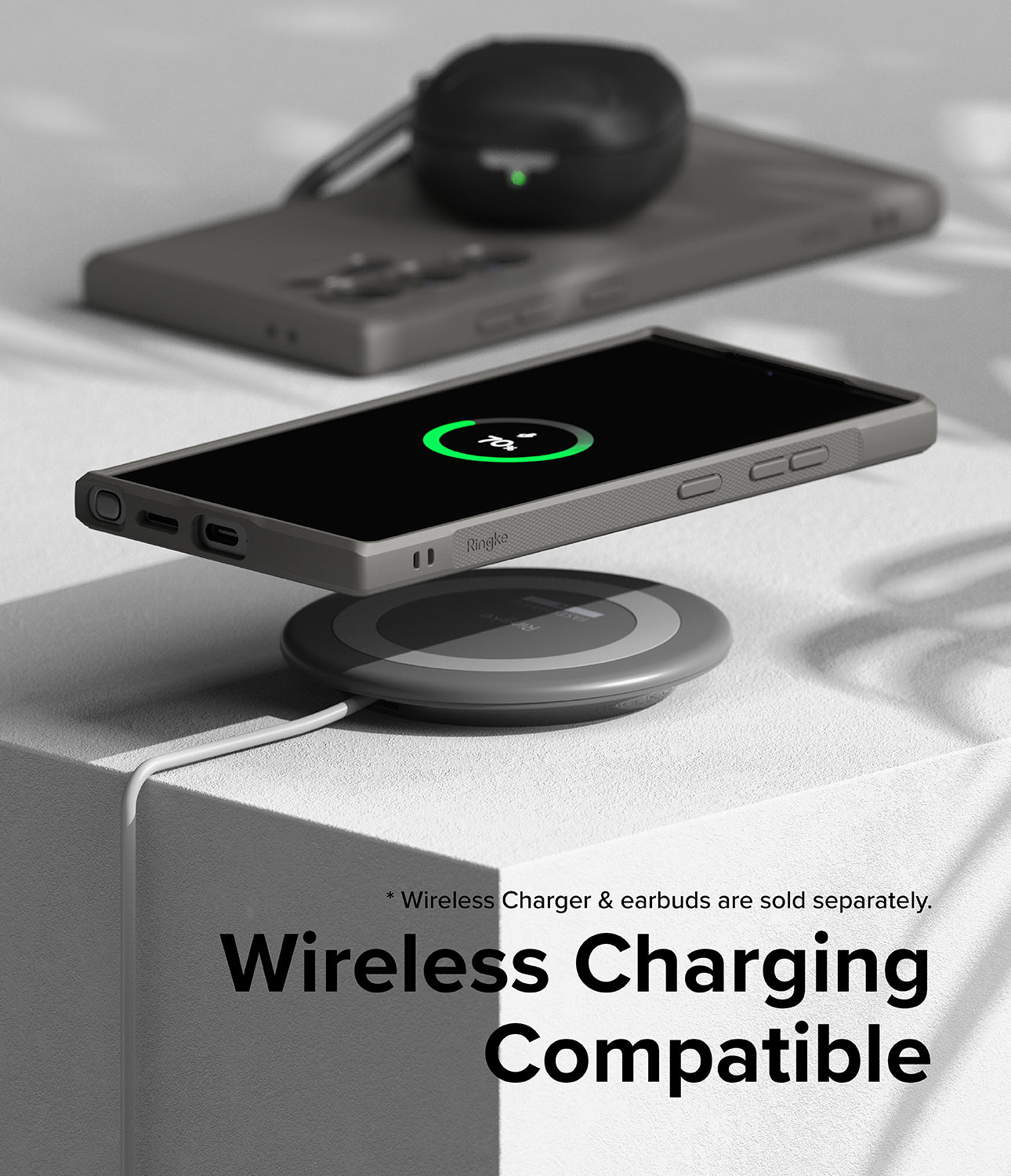 Galaxy S24 Ultra Case | Onyx - Gray - Wireless Charging Compatible.