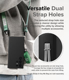 Galaxy S24 Ultra Case | Onyx Magnetic - Versatile Dual Strap Holes. The reduced strap hole size provides a cleaner design while improving the utility by allowing multiple accessories.
