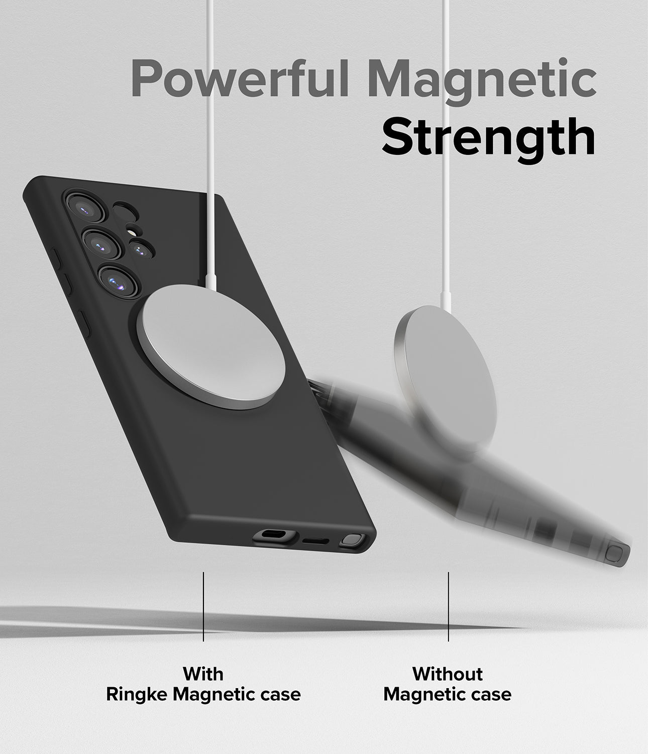 Galaxy S24 Ultra Case | Silicone Magnetic - Powerful Magnetic Strength.