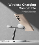 Galaxy S24 Ultra Case | Silicone Magnetic - Pink Sand - Wireless Charging Compatible.