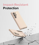 Galaxy S24 Ultra Case | Silicone Magnetic - Pink Sand - Impact-Resistant Protection.