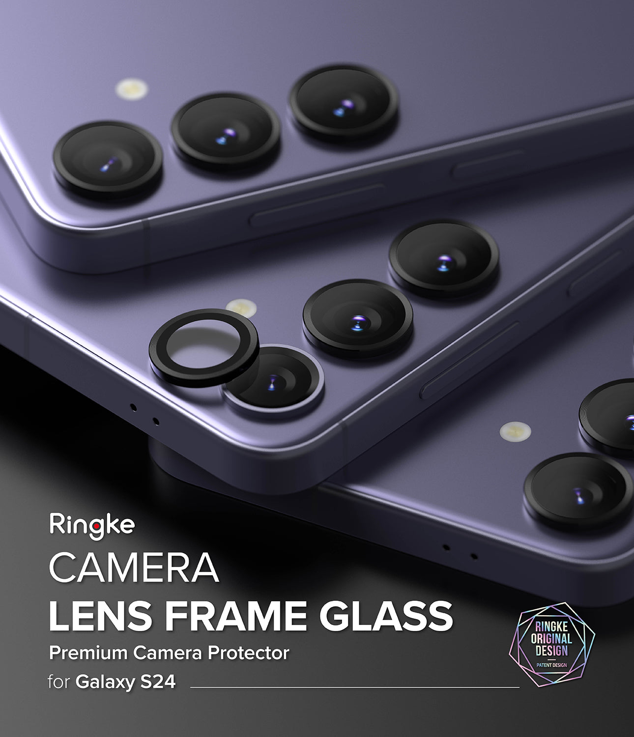 Galaxy S24 Lens Protector | Camera Lens Frame Glass - By Ringke