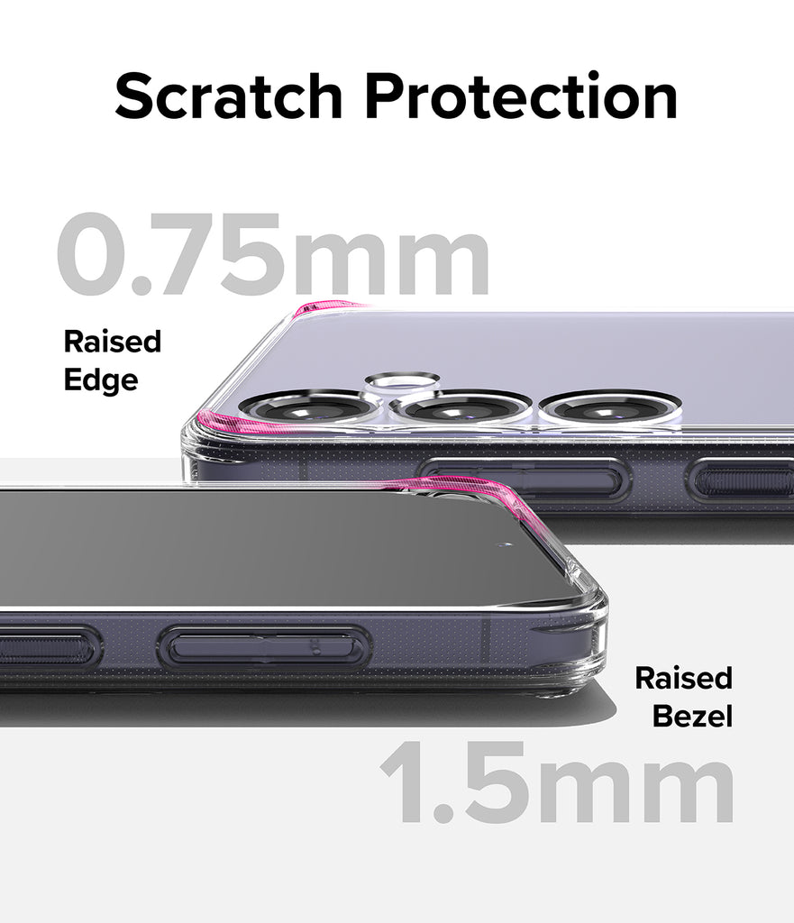 Galaxy S24 Case | Fusion - Scratch Protection with raised edge and raised bezel.