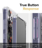 Galaxy S24 Case | Fusion Design - True Button Response. The meticulously designed notch-cutout buttons provide a genuine button feel. Fine Aperture Line