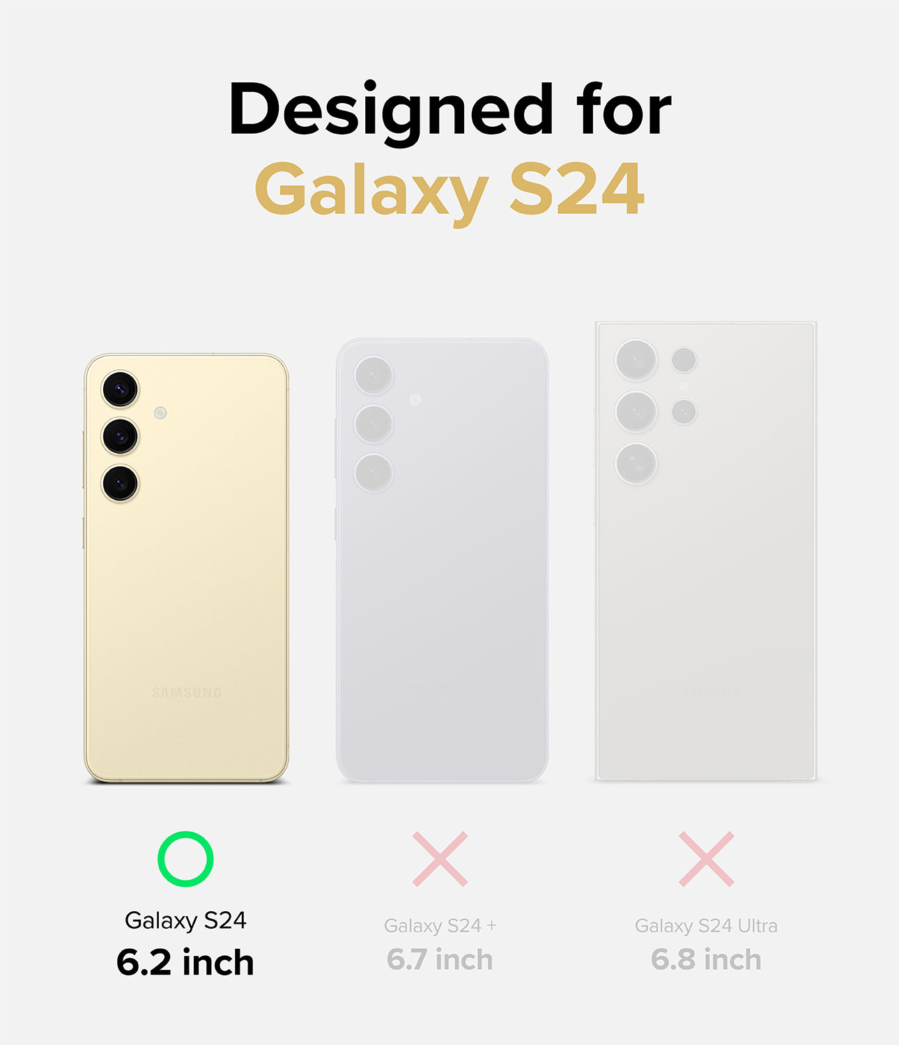 Vỏ Galaxy S24 | Thiết kế Fusion - Được thiết kế cho Galaxy S24 6,2 inch