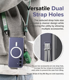 Galaxy S24 Case | Fusion Magnetic - Versatile Dual Strap Holes. The reduced strap hole size provides a cleaner design while improving the utility by allowing multiple accessories