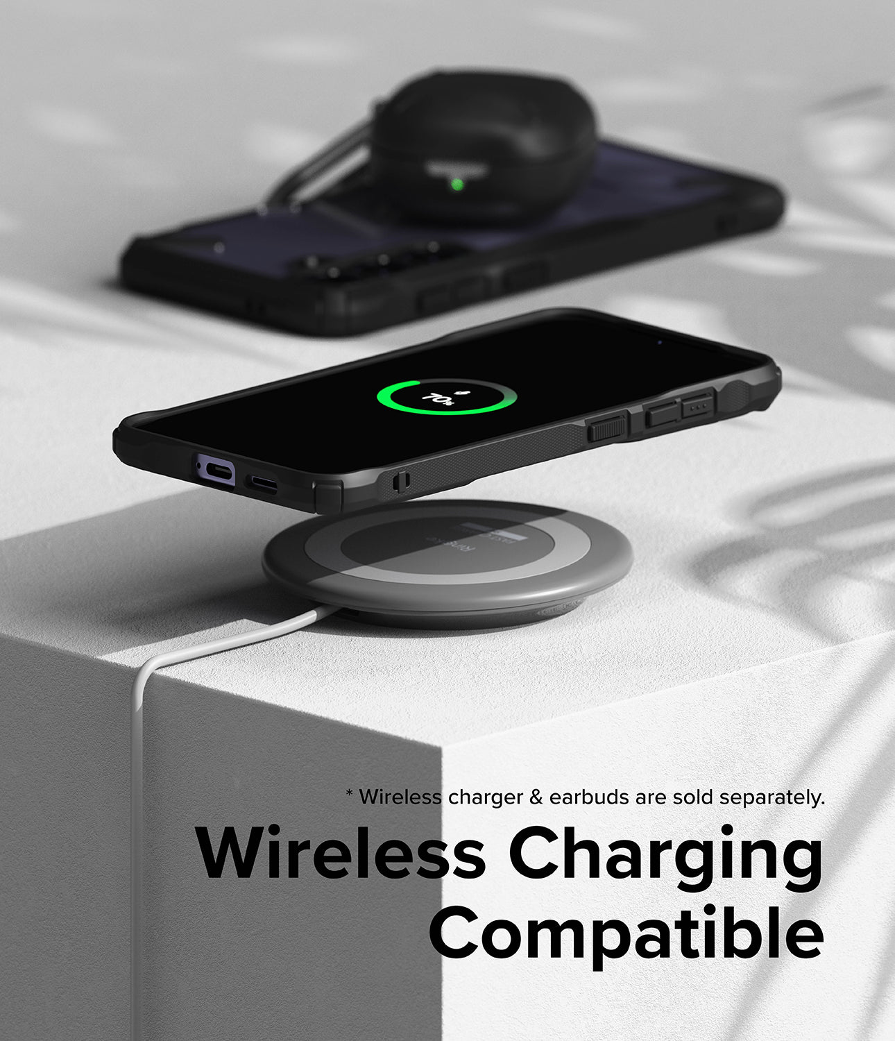Galaxy S24 Case | Fusion-X - Black - Wireless Charging Compatible.