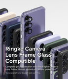 Galaxy S24 Case | Fusion-X - Ringke Camera Lens Frame Glass Compatible. Complete your protection with the Ringke Camera Lens Frame Glass' individual camera protectors.