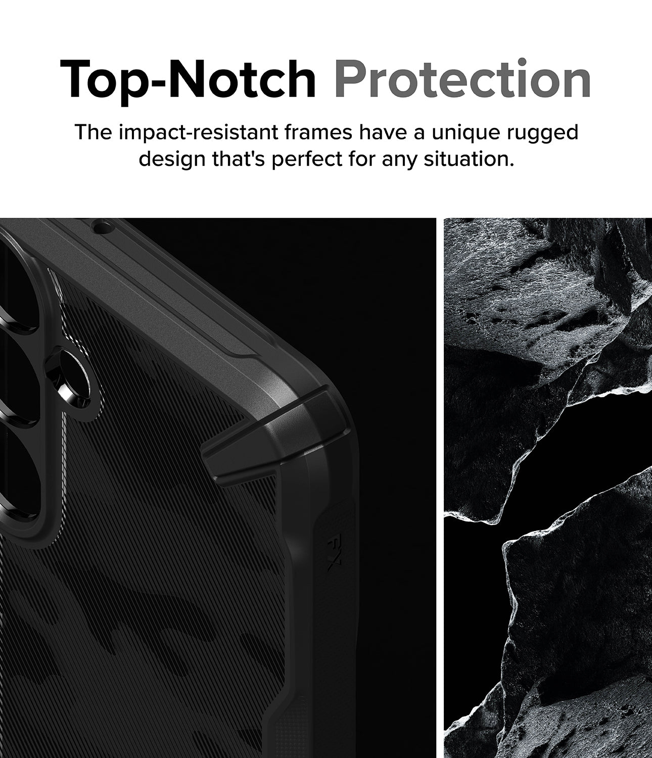 Galaxy S24 Case | Fusion-X - Top Notch Protection. The impact-resistant frames have a unique rugged design that's perfect for any situation.