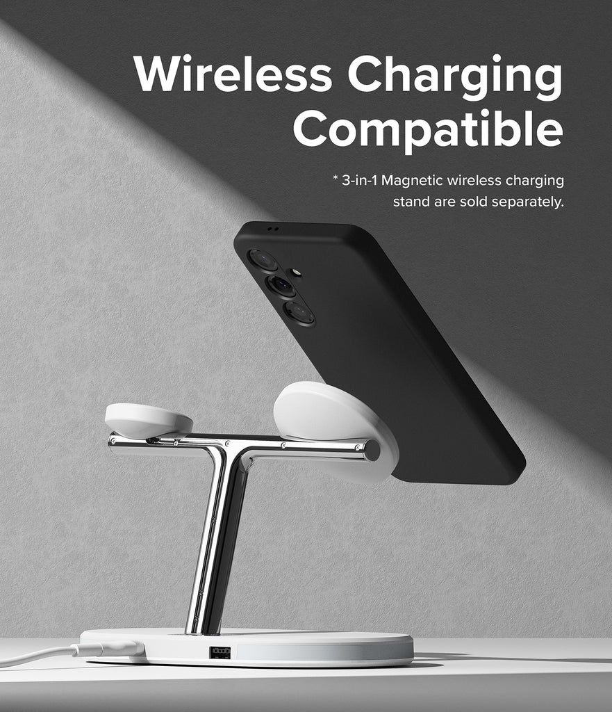 Galaxy S24 Case | Silicone Magnetic - Wireless Charging Compatible.