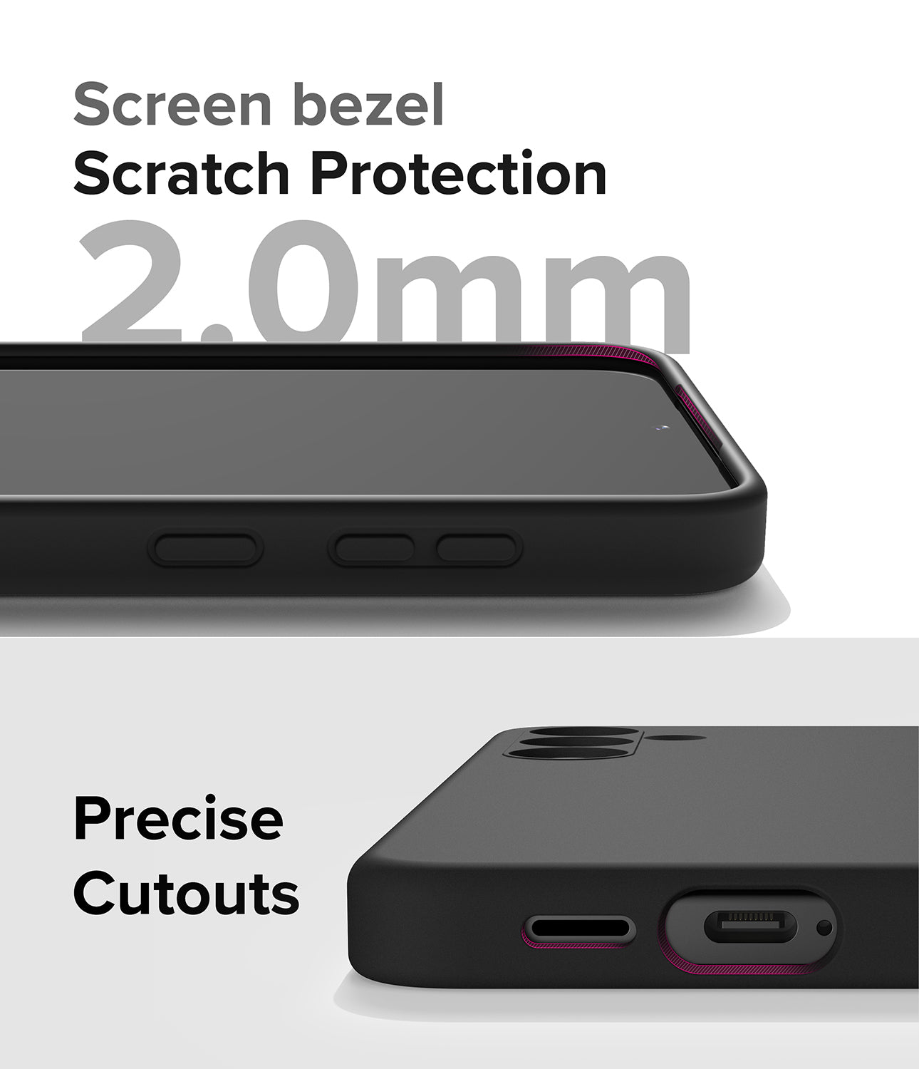 Vỏ Galaxy S24 | Silicon Từ Tính - Viền Màn Hình. Bảo vệ chống trầy xước. Đường cắt chính xác.