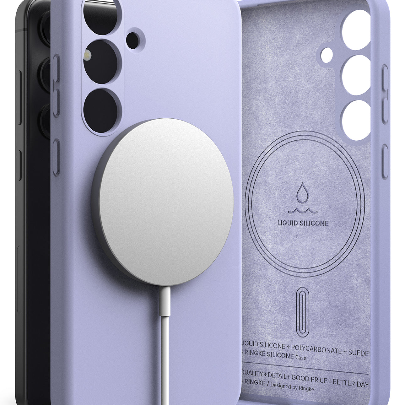 Galaxy S24 Case | Silicone Magnetic - Lavender