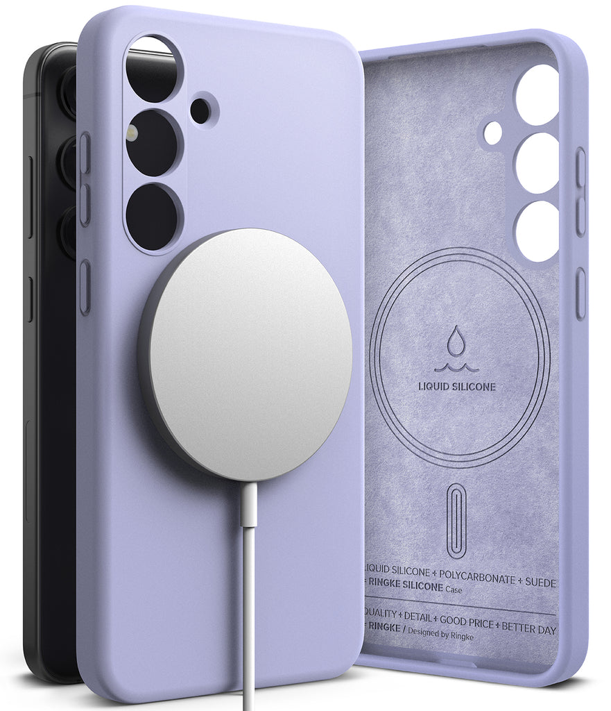 Galaxy S24 Case | Silicone Magnetic - Lavender