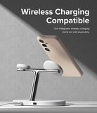 Galaxy S24 Case | Silicone Magnetic - Pink Sand - Wireless Charging Compatible