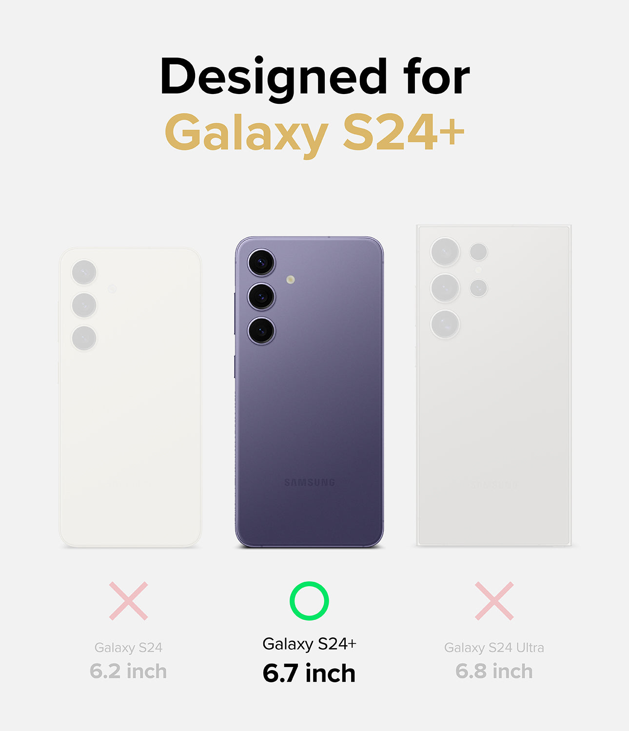 Galaxy S24 Plus Case | Fusion Design - Designed for 6.7 inch Galaxy S24 Plus.