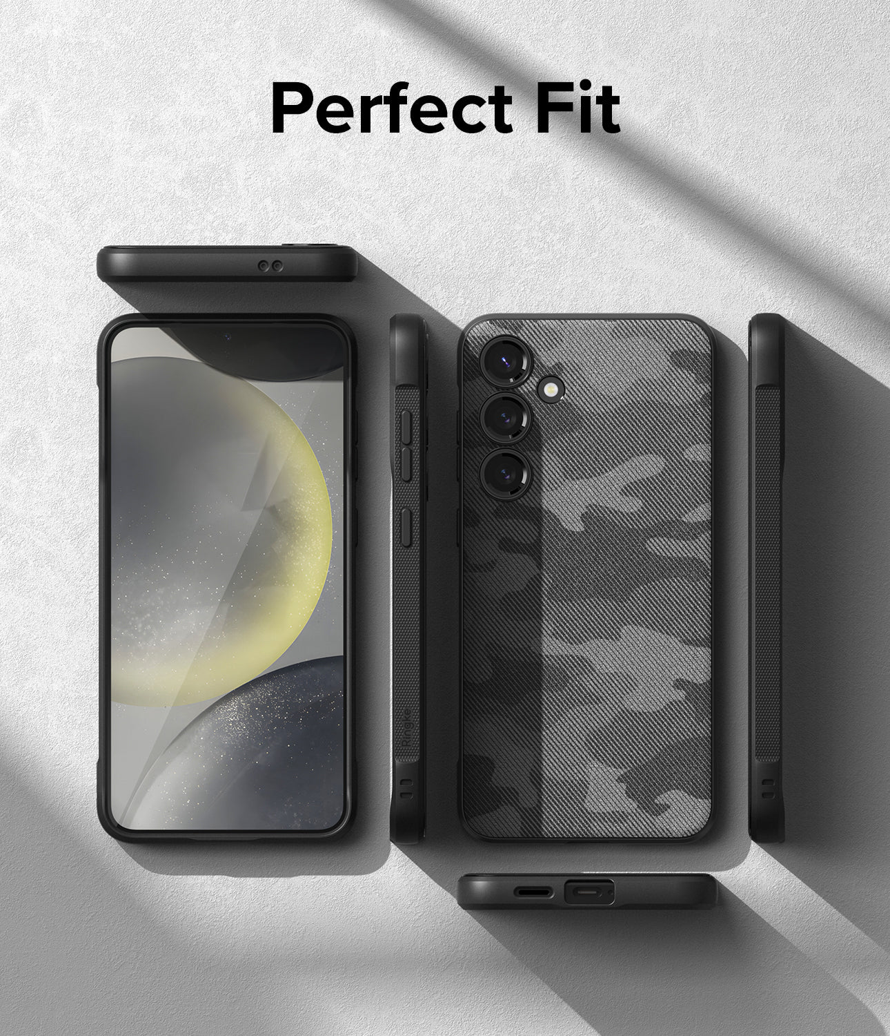 Galaxy S24 Plus Case | Ringke Onyx Design Camo Black