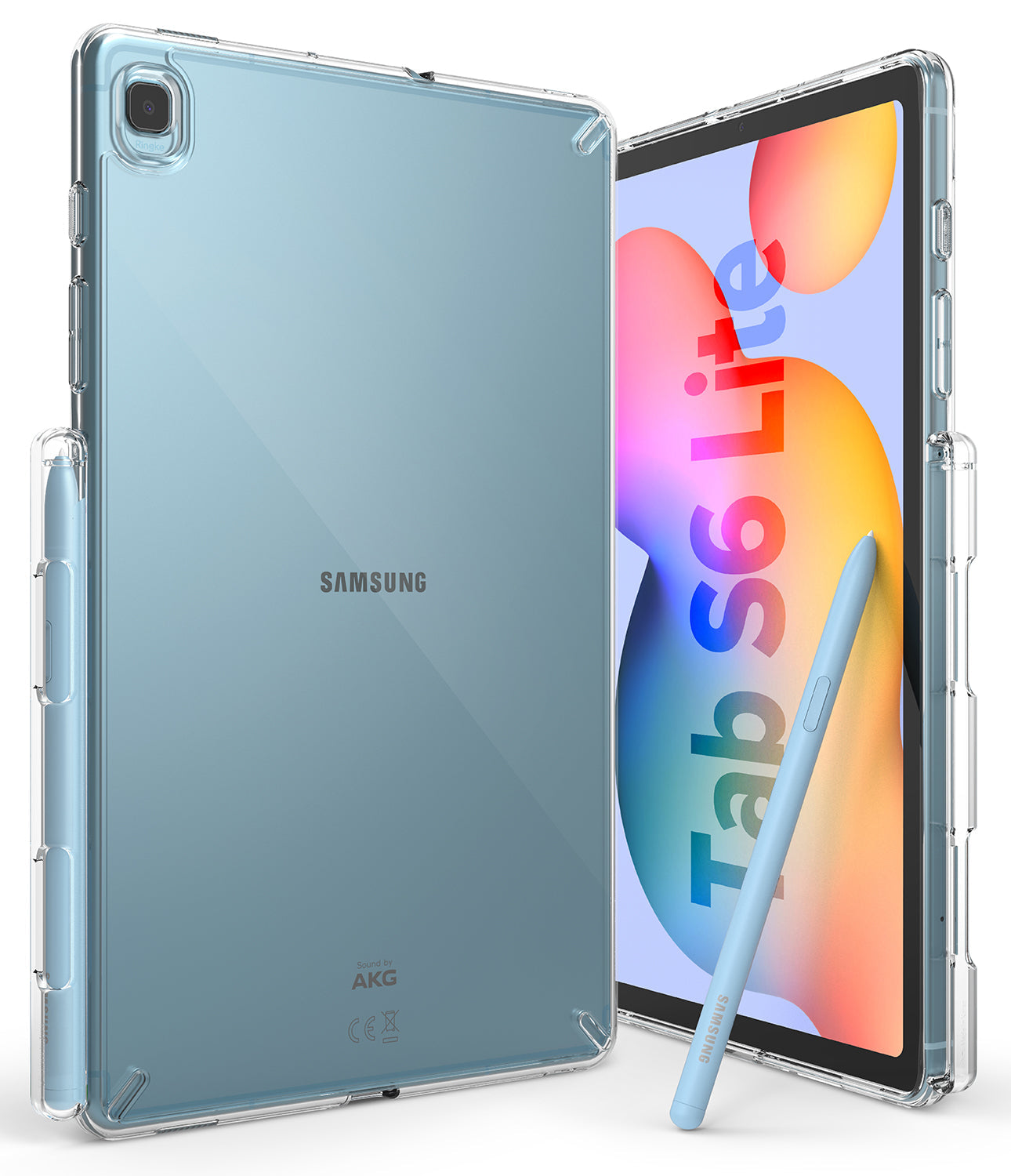 samsung galaxy tab s6 lite fusion case - clear