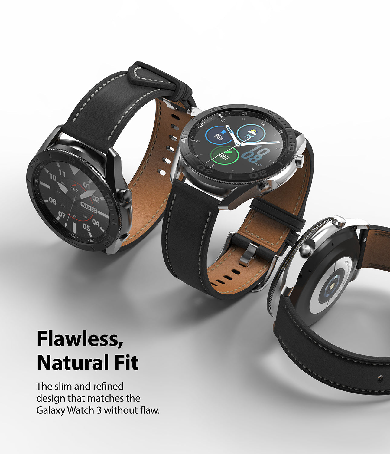 the slim and refined design that matches the galaxy watch 3 without flaw