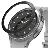 Galaxy Watch 4 Classic 46mm | Bezel Styling - Galaxy Watch 4 Classic 46mm - Exploded view showing bezel styling, adhesive tape, and watch body with labels.