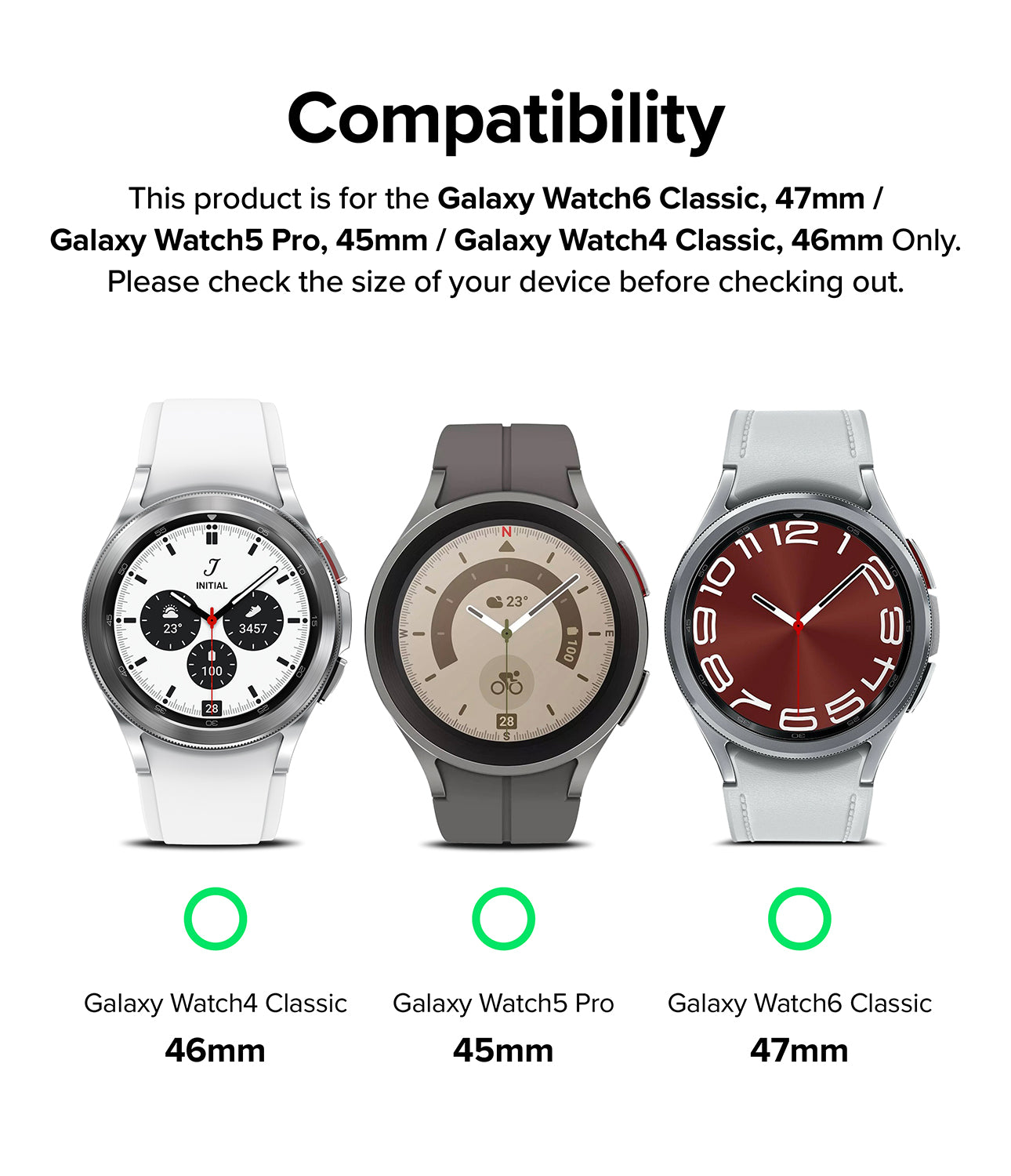 Galaxy Watch 6 Classic 47mm / 5 Pro 45mm / 4 Classic 46mm | Metal One Band