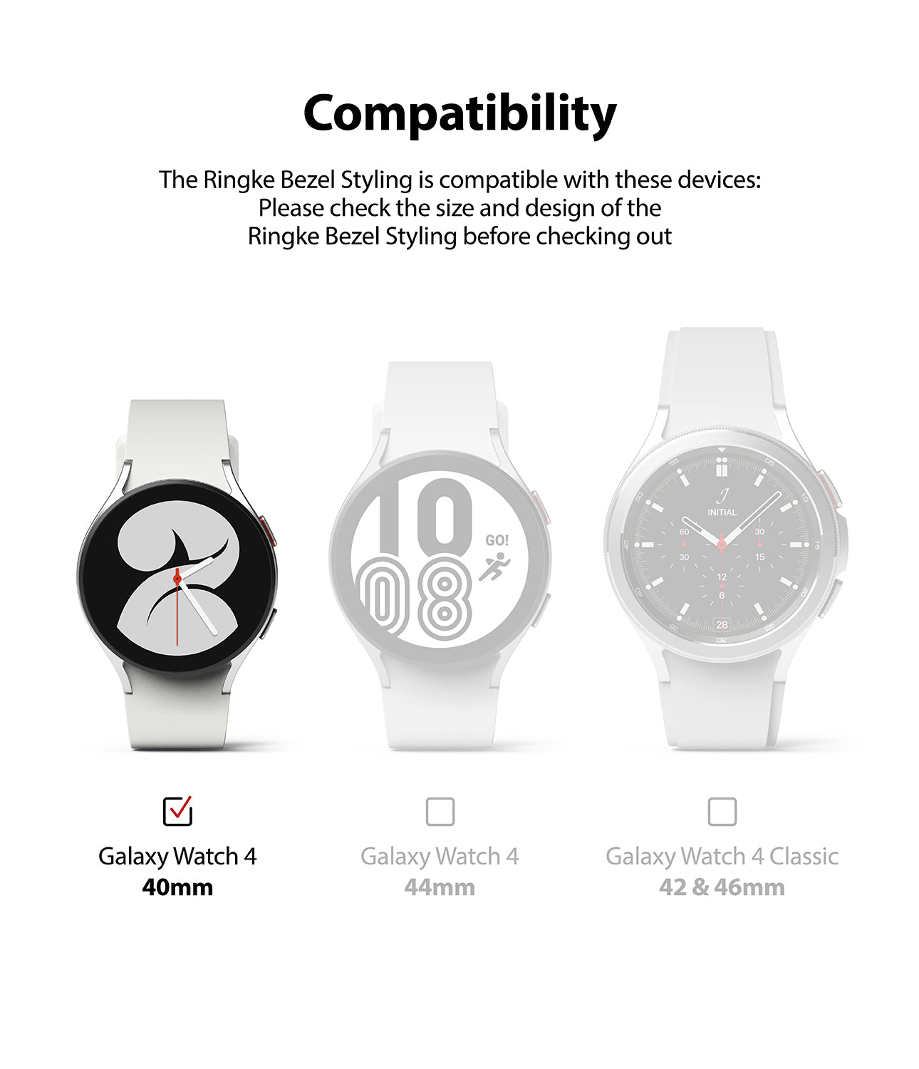 Galaxy Watch 5/4 40mm | Bezel Premium Styling 40-40