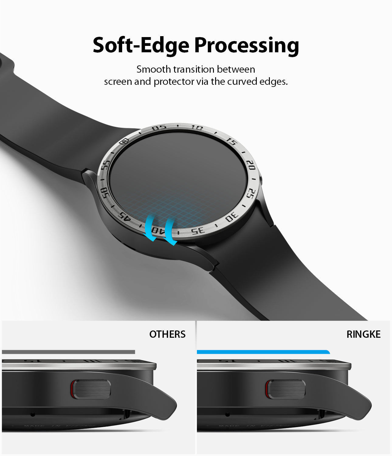 Galaxy Watch 5/4 Screen Protector for Bezel Styling | Glass - R Series